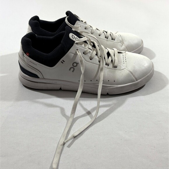 On Men\'s The Roger Advantage Tennis White Navy Shoes Pickleball Sneakers Sz 11.5 main image 5